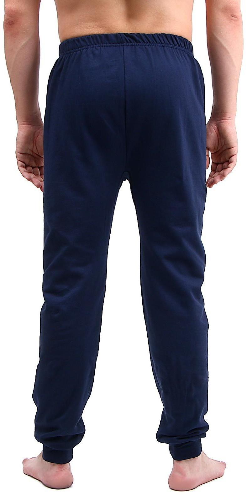 Кальсоны мужские, хлопок, цвет синий, р. 48, рост 176 см