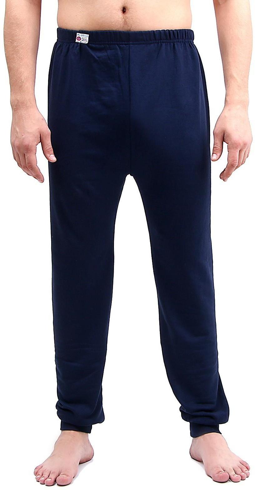 Кальсоны мужские, хлопок, цвет синий, р. 48, рост 176 см