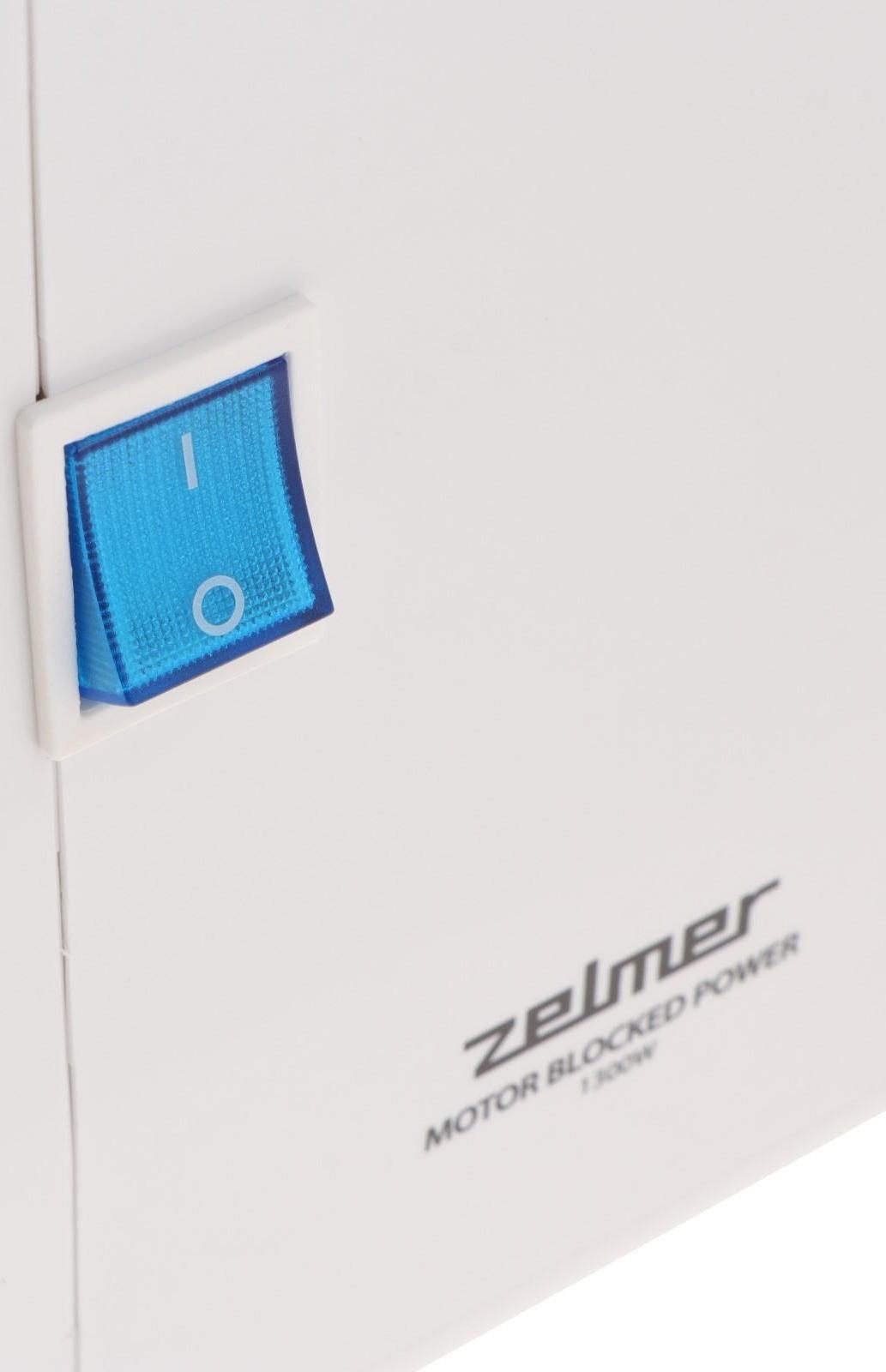 Мясорубка Zelmer ZMM2853B, 1300 Вт, 1.5 кг/мин, 4 насадки, белая