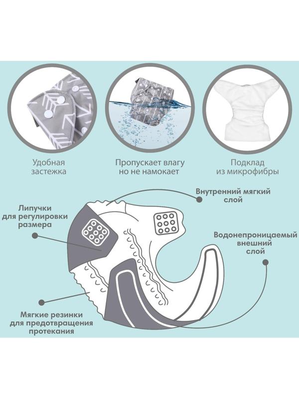 Трусики-подгузник, многоразовый, «Стрелы»