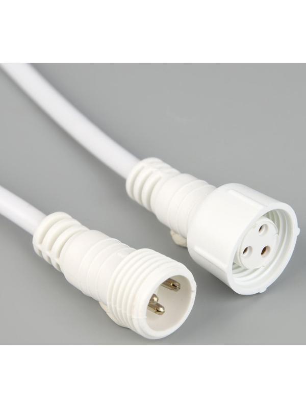 Удлинитель для гирлянд УМС, 3W, 300 см, белая нить, 220 В