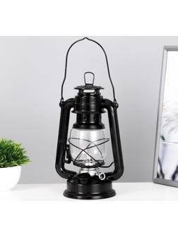 Керосиновая лампа декоративная черный 11,5х15х25 см