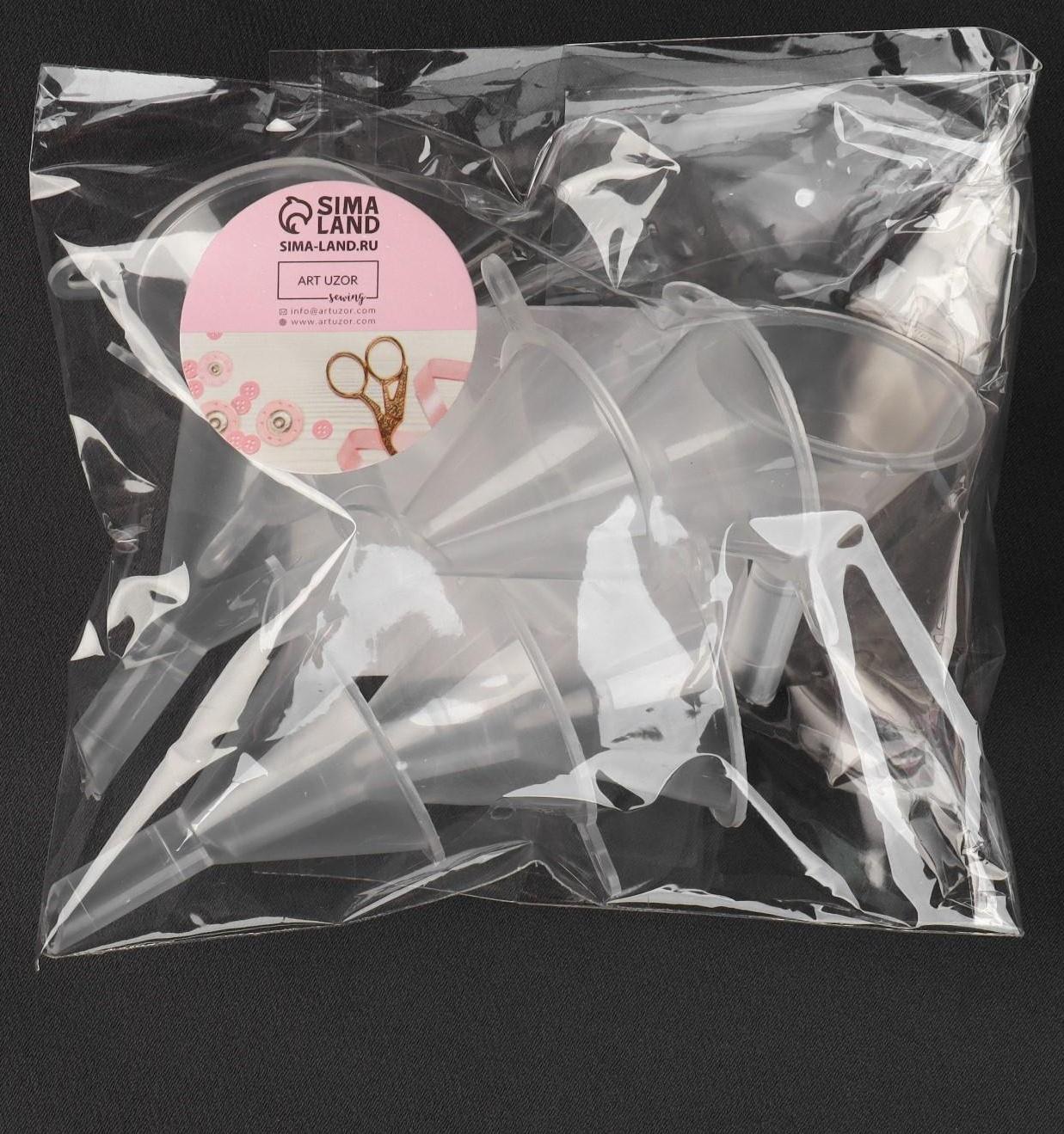 Воронка для бисера и страз, с держартелем, d = 0,6/3 × 4,2 см