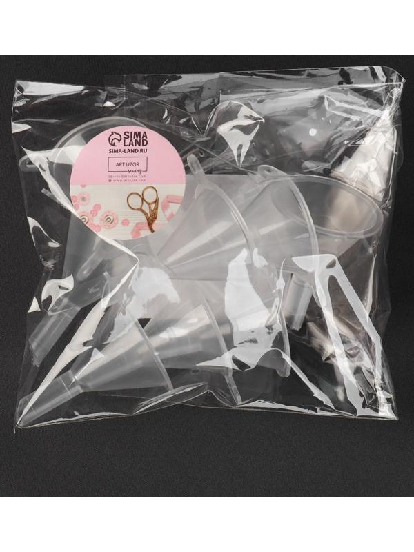 Воронка для бисера и страз, с держартелем, d = 0,6/3 × 4,2 см