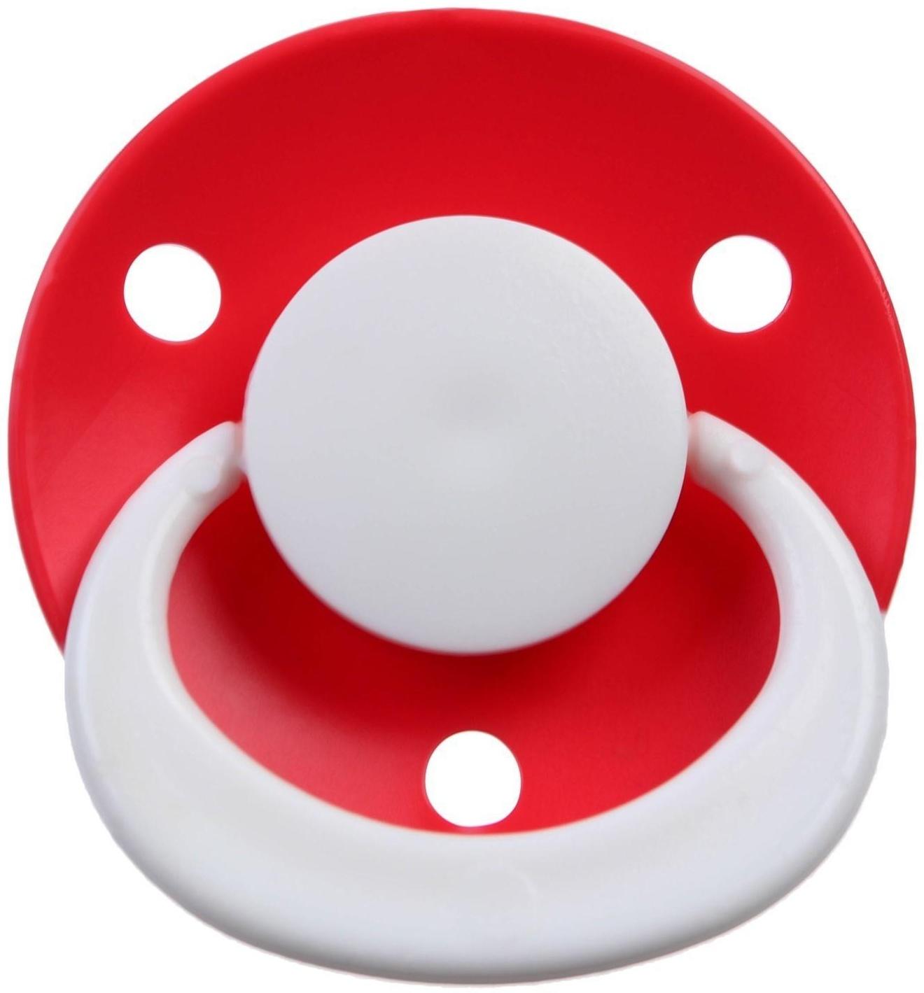 Соска-пустышка ортодонтическая, латекс, от 0 мес., с колпачком, цвет МИКС