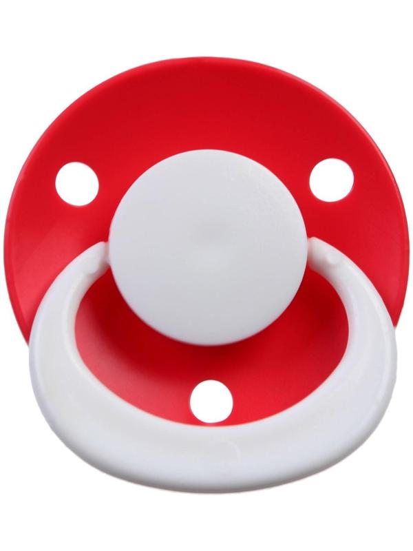 Соска-пустышка ортодонтическая, латекс, от 0 мес., с колпачком, цвет МИКС