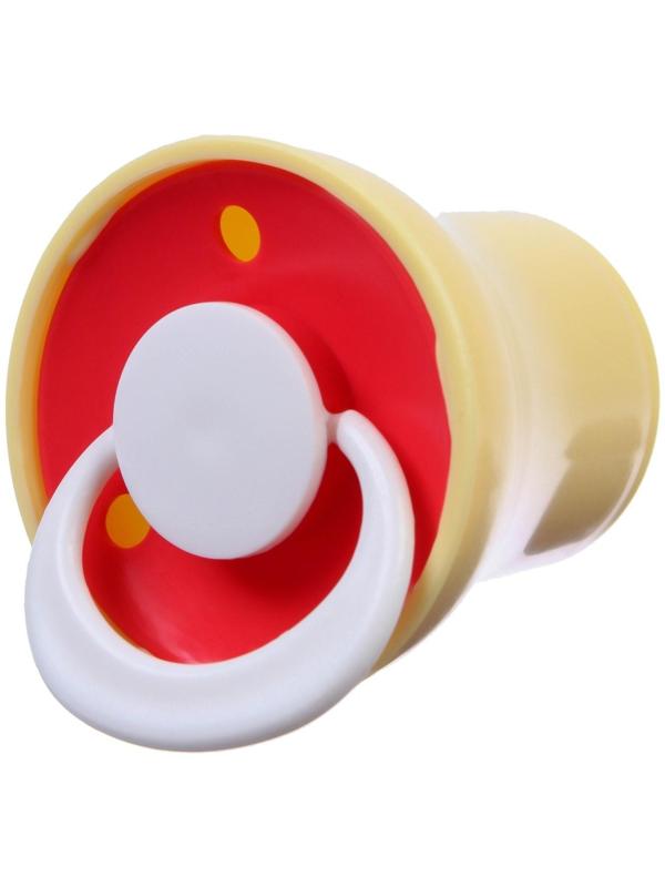 Соска-пустышка ортодонтическая, латекс, от 0 мес., с колпачком, цвет МИКС