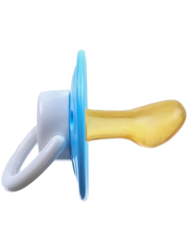 Соска-пустышка ортодонтическая, латекс, от 0 мес., цвет МИКС