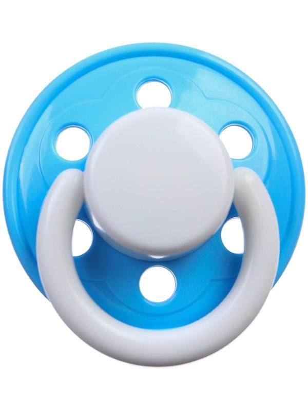 Соска-пустышка ортодонтическая, латекс, от 0 мес., цвет МИКС