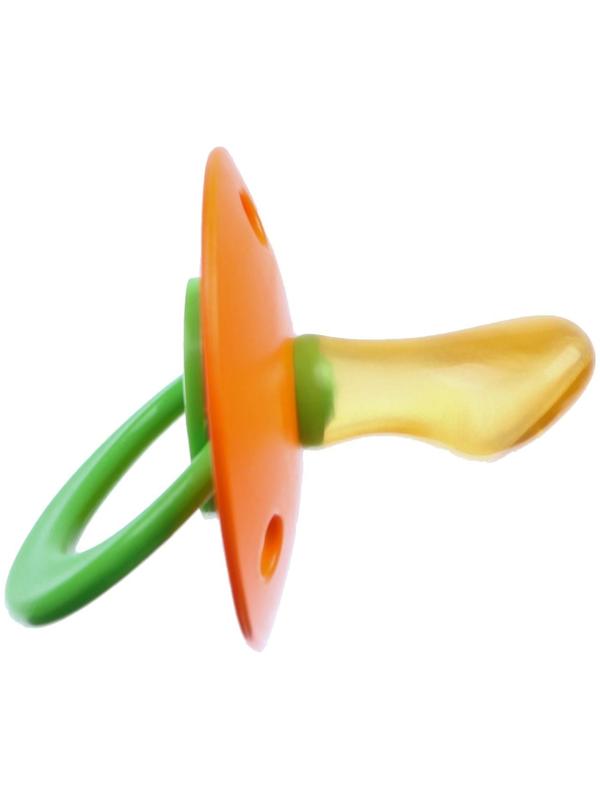 Соска - пустышка ортодонтическая, латекс, +0мес., цвет МИКС