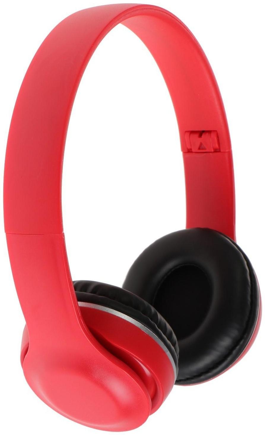 Наушники Perfeo SHARP PF_C3922, накладные, складные, 40мм, 100дБ, 32Ом, 3.5мм, 1.2м, красные