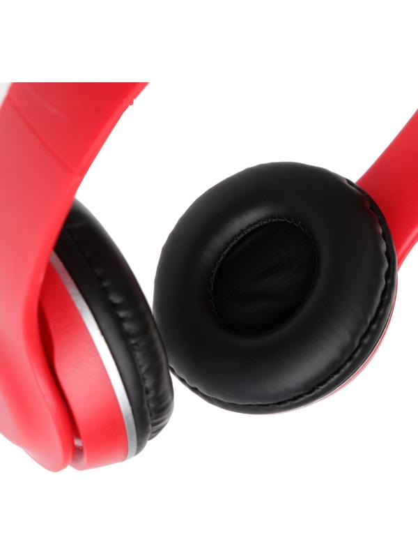 Наушники Perfeo SHARP PF_C3922, накладные, складные, 40мм, 100дБ, 32Ом, 3.5мм, 1.2м, красные