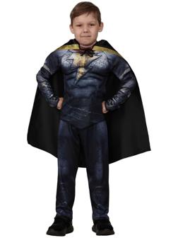 Карнавальный костюм «Чёрный Адам», с мускулами, р. 32, рост 128 см