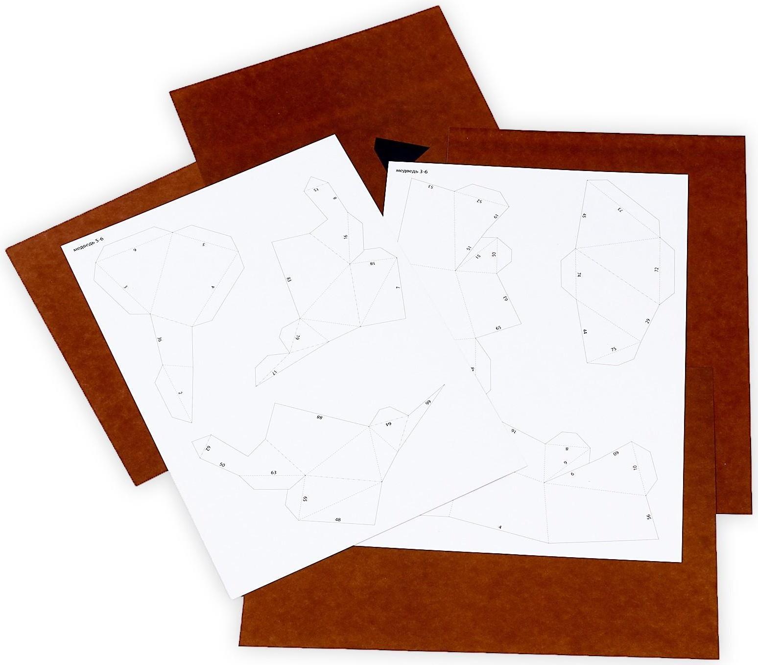 Полигональные маски «Добрый медведь»