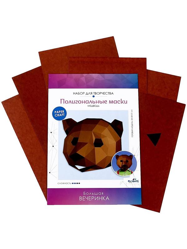 Полигональные маски «Добрый медведь»