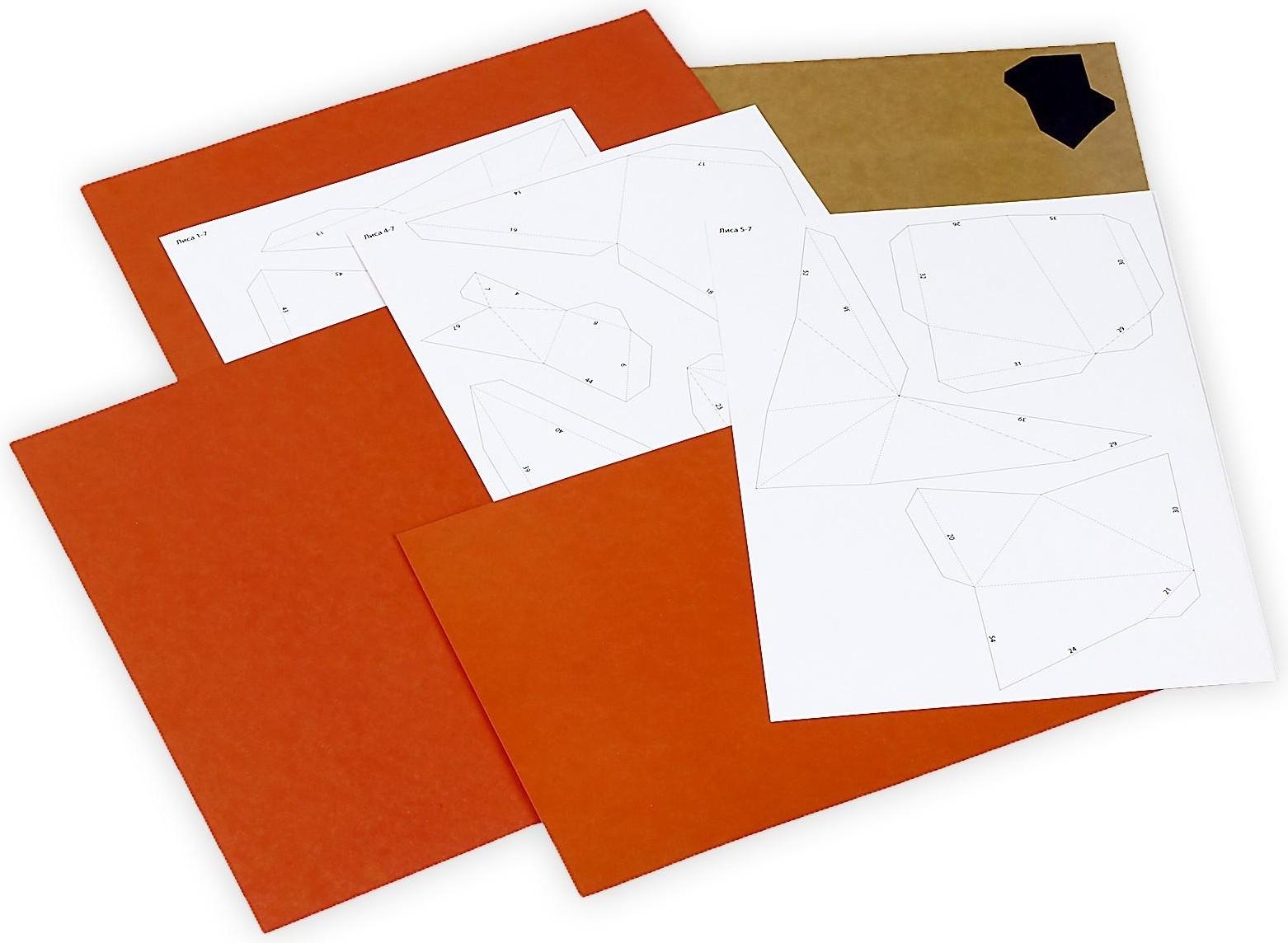 Полигональные маски «Хитрая лиса»