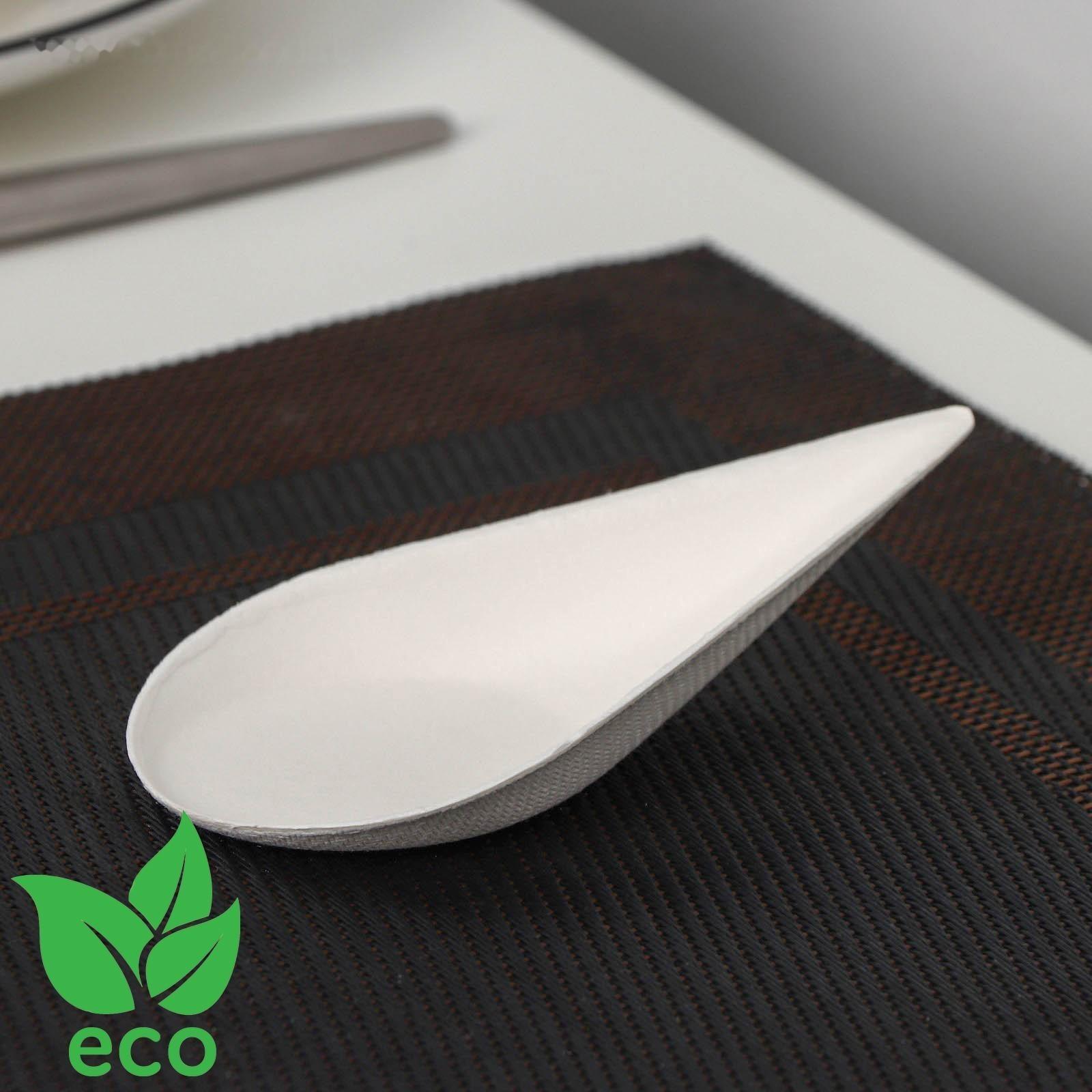 Форма для фуршетов «Капля», 8 мл, 5,1×10,1×2,9 см, сахарный тростник, 50 шт в упаковке цвет белый