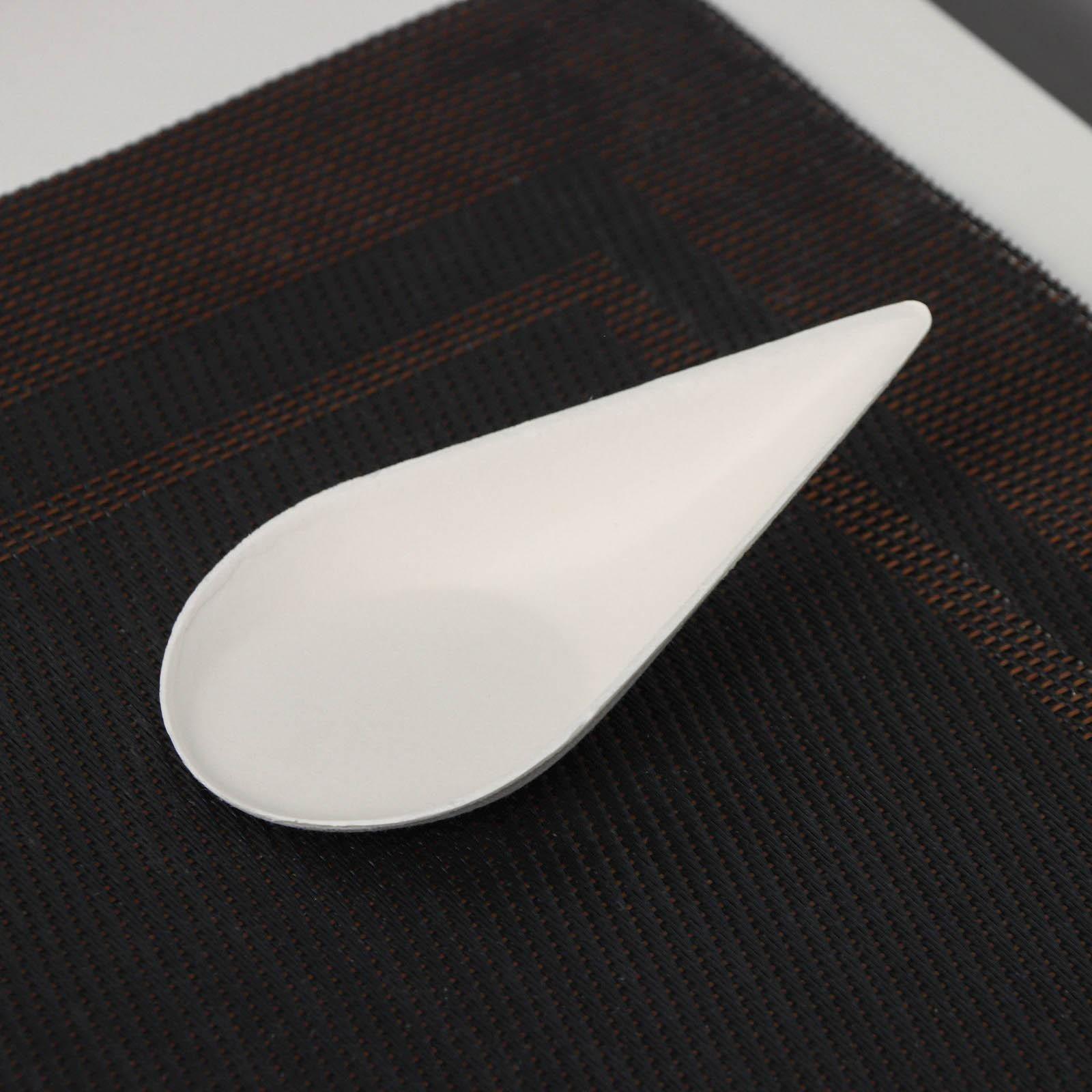 Форма для фуршетов «Капля», 8 мл, 5,1×10,1×2,9 см, сахарный тростник, 50 шт в упаковке цвет белый