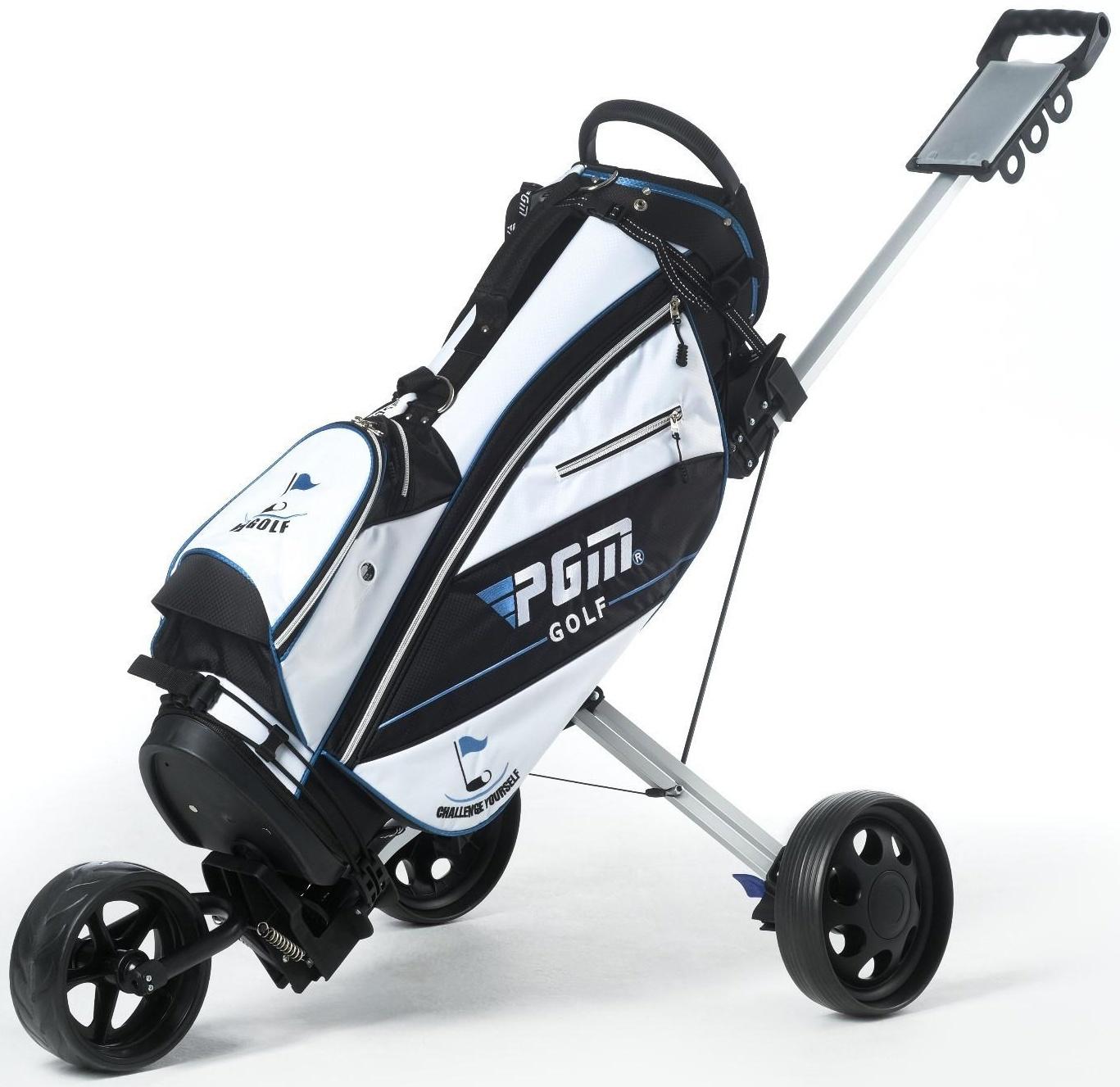 Тележка для перевозки сумок для гольфа PGM, складная, алюминий