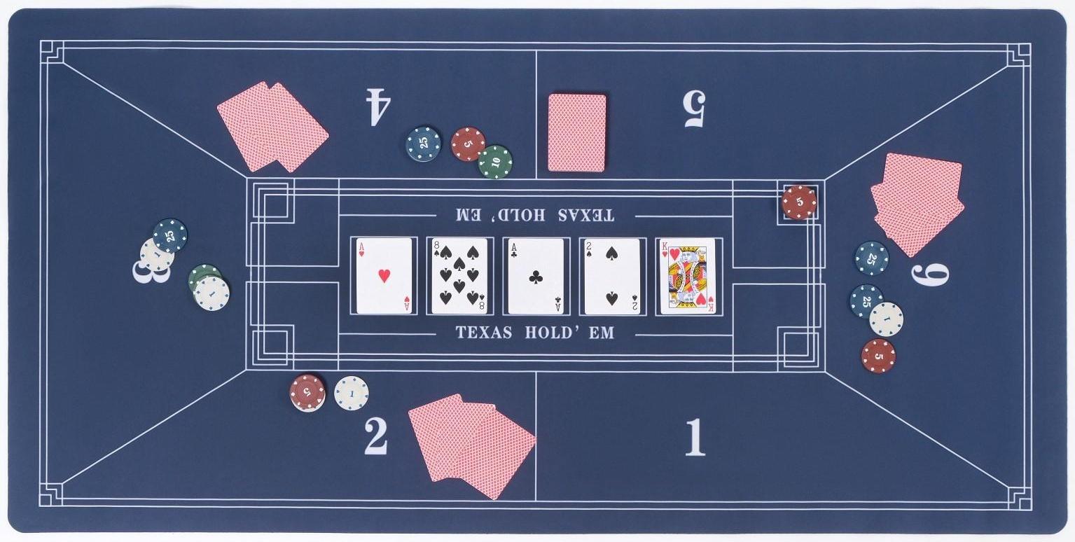 Сукно для покера, прорезиненное, 120 х 60 см, толщина 3 мм