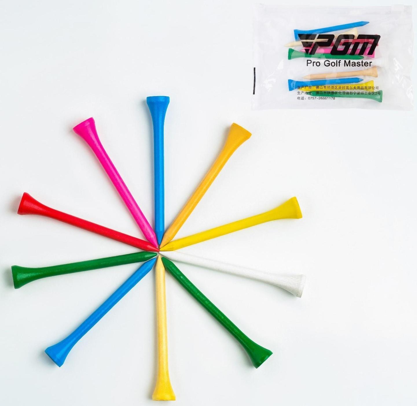 Набор подставок для гольф мяча из дерева, h-7 см, 10 шт