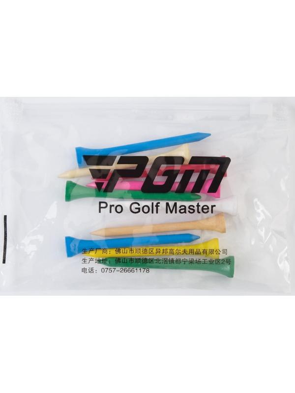 Набор подставок для гольф мяча из дерева, h-7 см, 10 шт