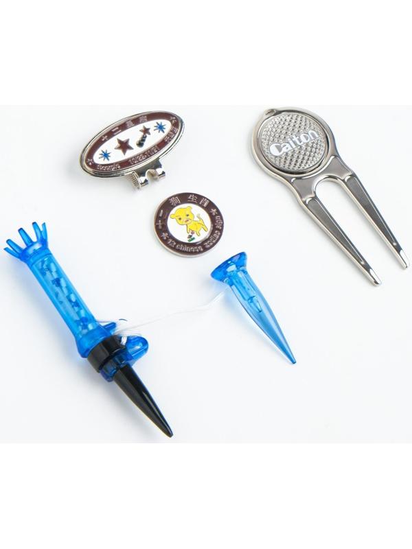 Подарочный набор PGM 3 в 1: брелок, вилка-маркер, подставка для мяча