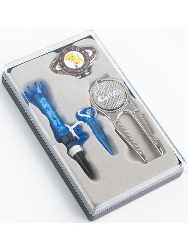 Подарочный набор PGM 3 в 1: брелок, вилка-маркер, подставка для мяча