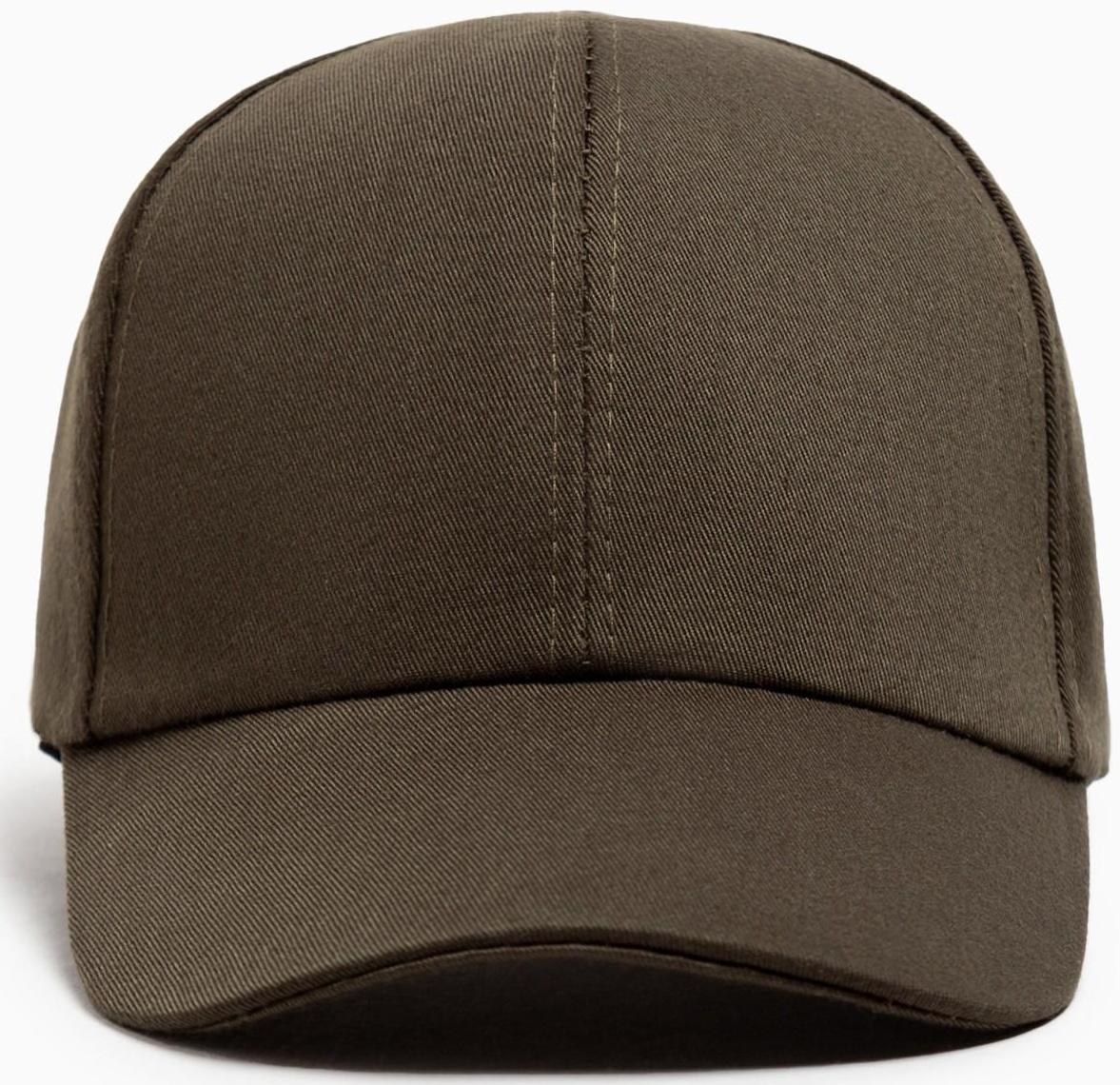 Бейсболка однотонная MINAKU, размер 58, цвет зеленый