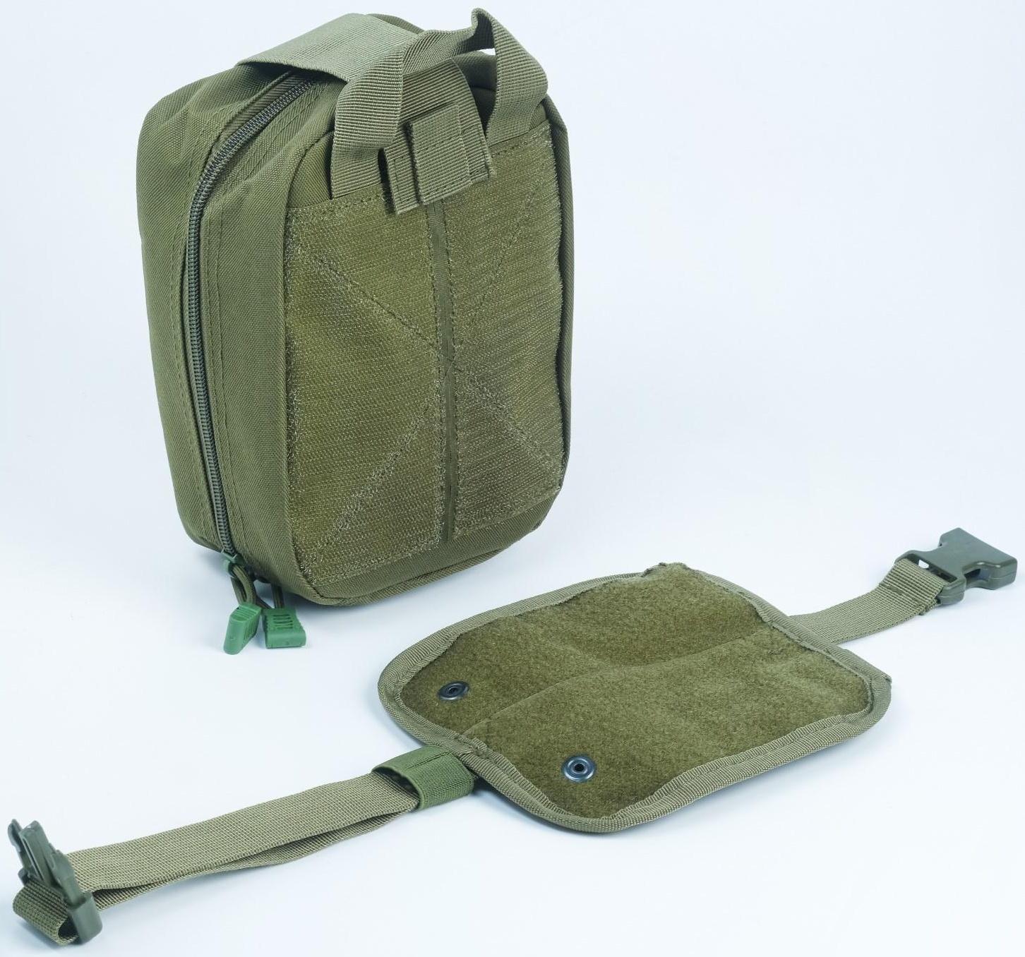 Подсумок медицинский, тактический, зеленый 20*15см