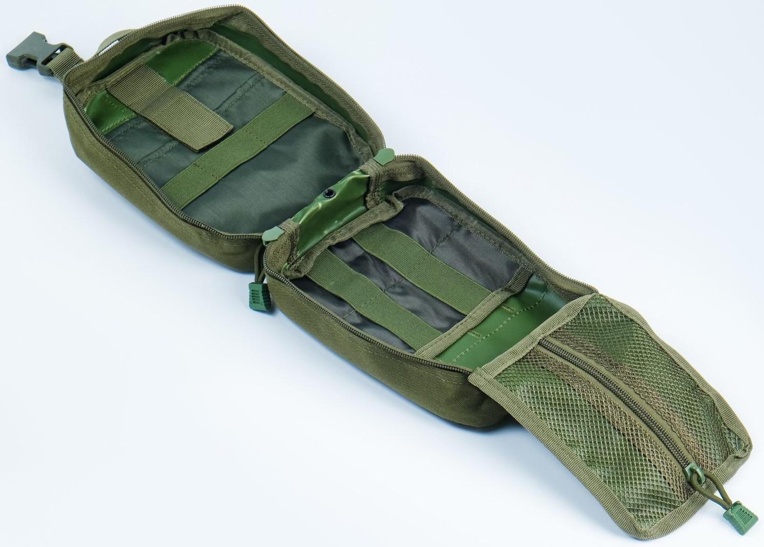 Подсумок медицинский, тактический, зеленый 20*15см