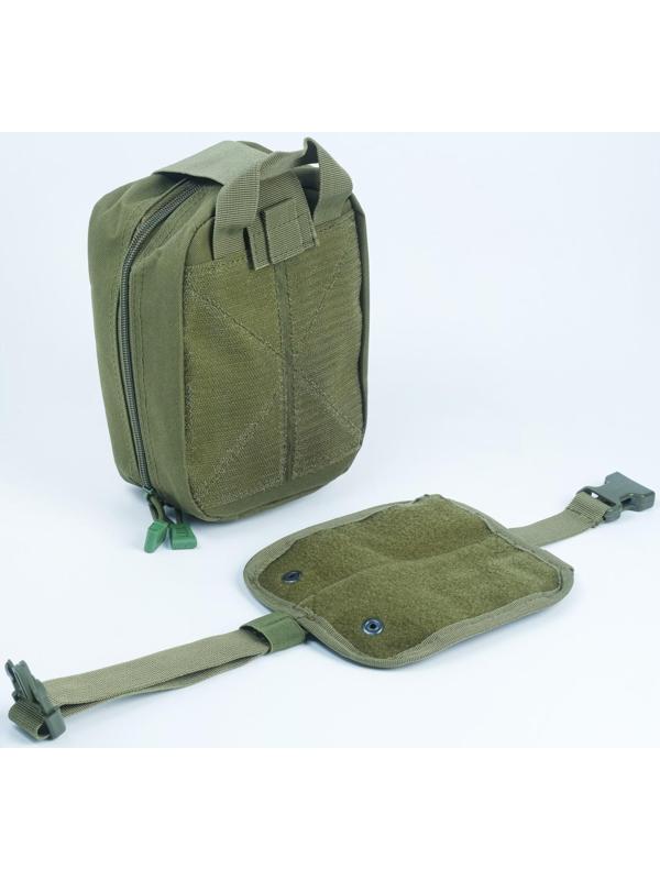 Подсумок медицинский, тактический, зеленый 20*15см