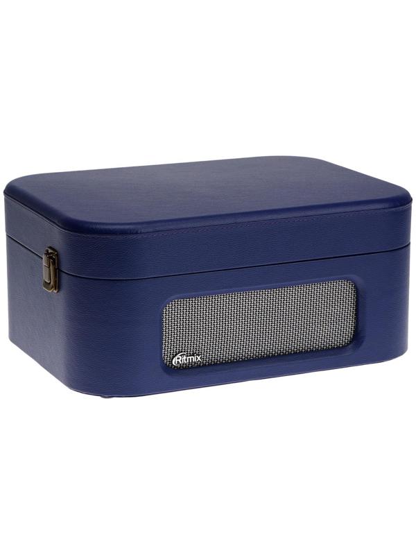 Проигрыватель виниловых дисков Ritmix LP-190B, 6 Вт, RCA, Jack 3.5, BT, синий