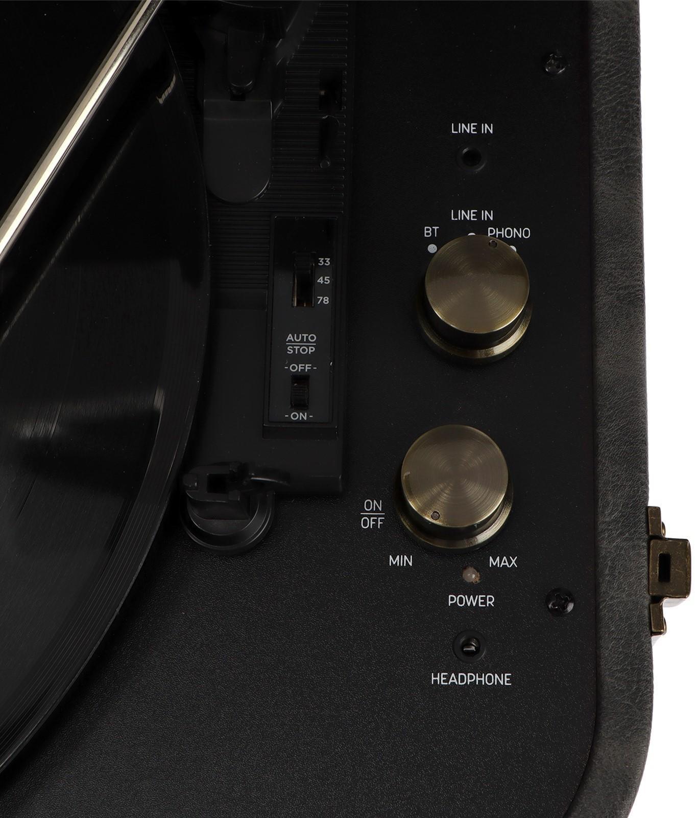 Проигрыватель виниловых дисков Ritmix LP-190B, 6 Вт, RCA, Jack 3.5, BT, серый