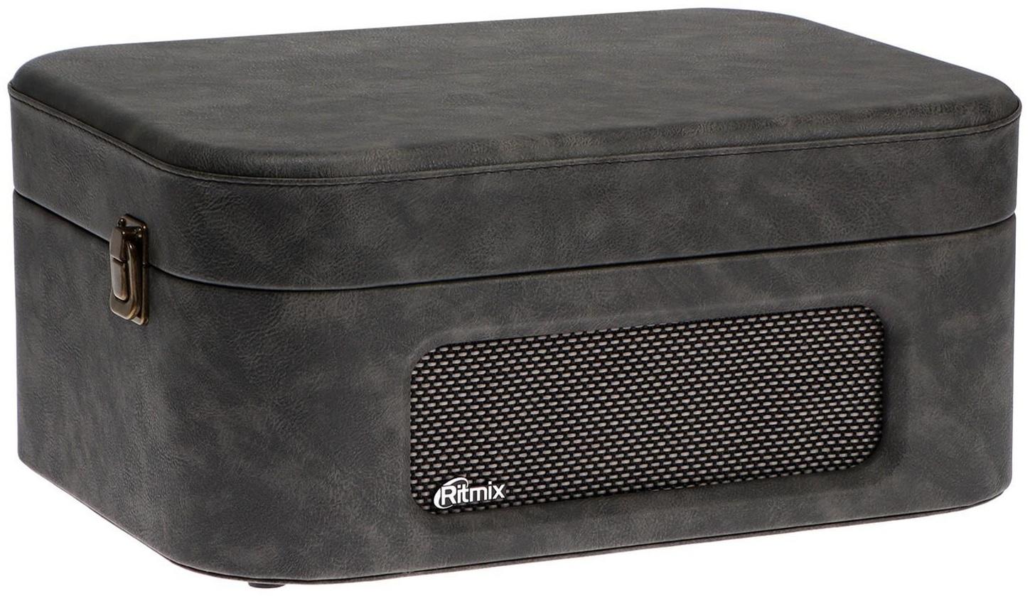 Проигрыватель виниловых дисков Ritmix LP-190B, 6 Вт, RCA, Jack 3.5, BT, серый