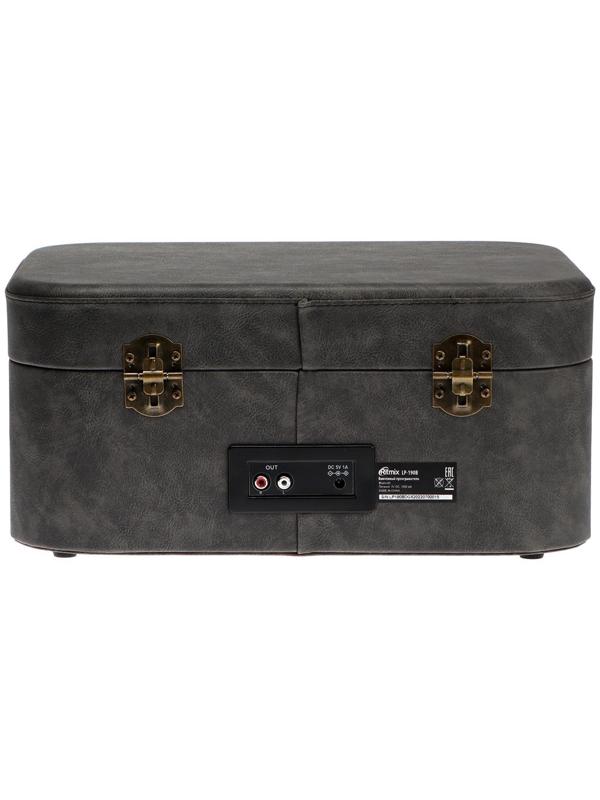 Проигрыватель виниловых дисков Ritmix LP-190B, 6 Вт, RCA, Jack 3.5, BT, серый