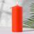 Свеча-цилиндр, 6х14 см, 350 г, 19 ч, красный