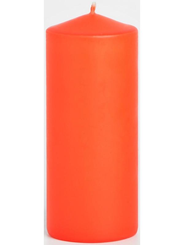 Свеча-цилиндр, 6х14 см, 350 г, 19 ч, красный