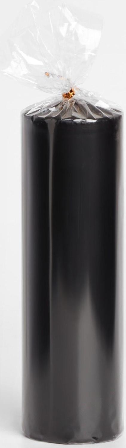 Свеча-цилиндр, 6х19 см, 425 г, 25 ч, чёрный