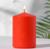 Свеча-цилиндр, 6х8,5 см, 180 г, 12 ч,  красный