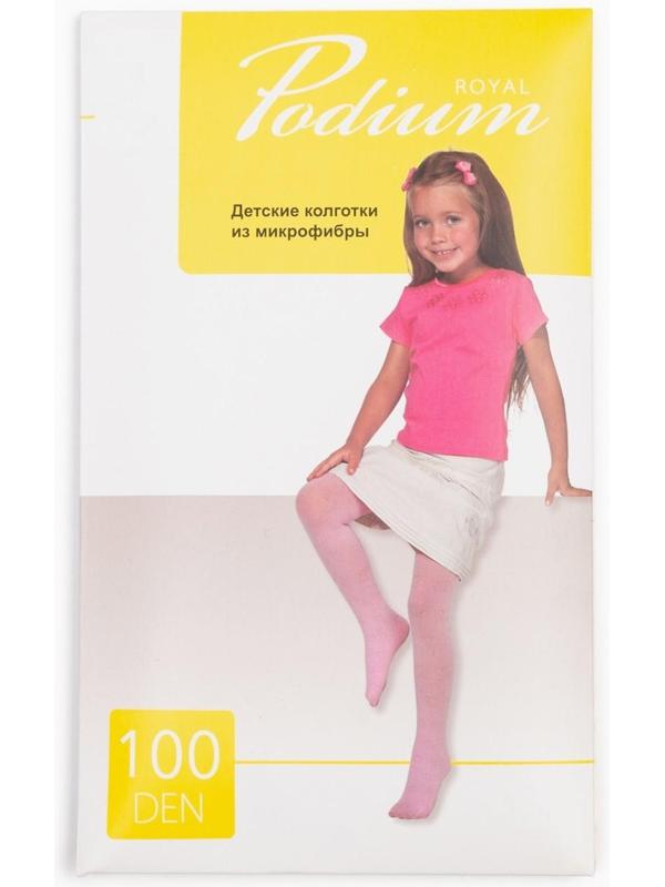 Колготки детские Microfibra 100 ден, цвет розовый, размер 104-116 см