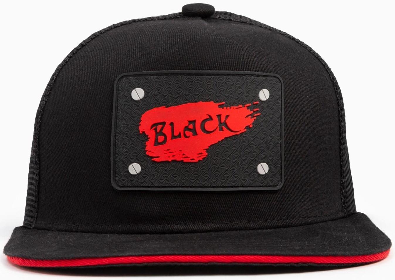 Бейсболка MINAKU с нашивкой цвет черный , размер 56-58