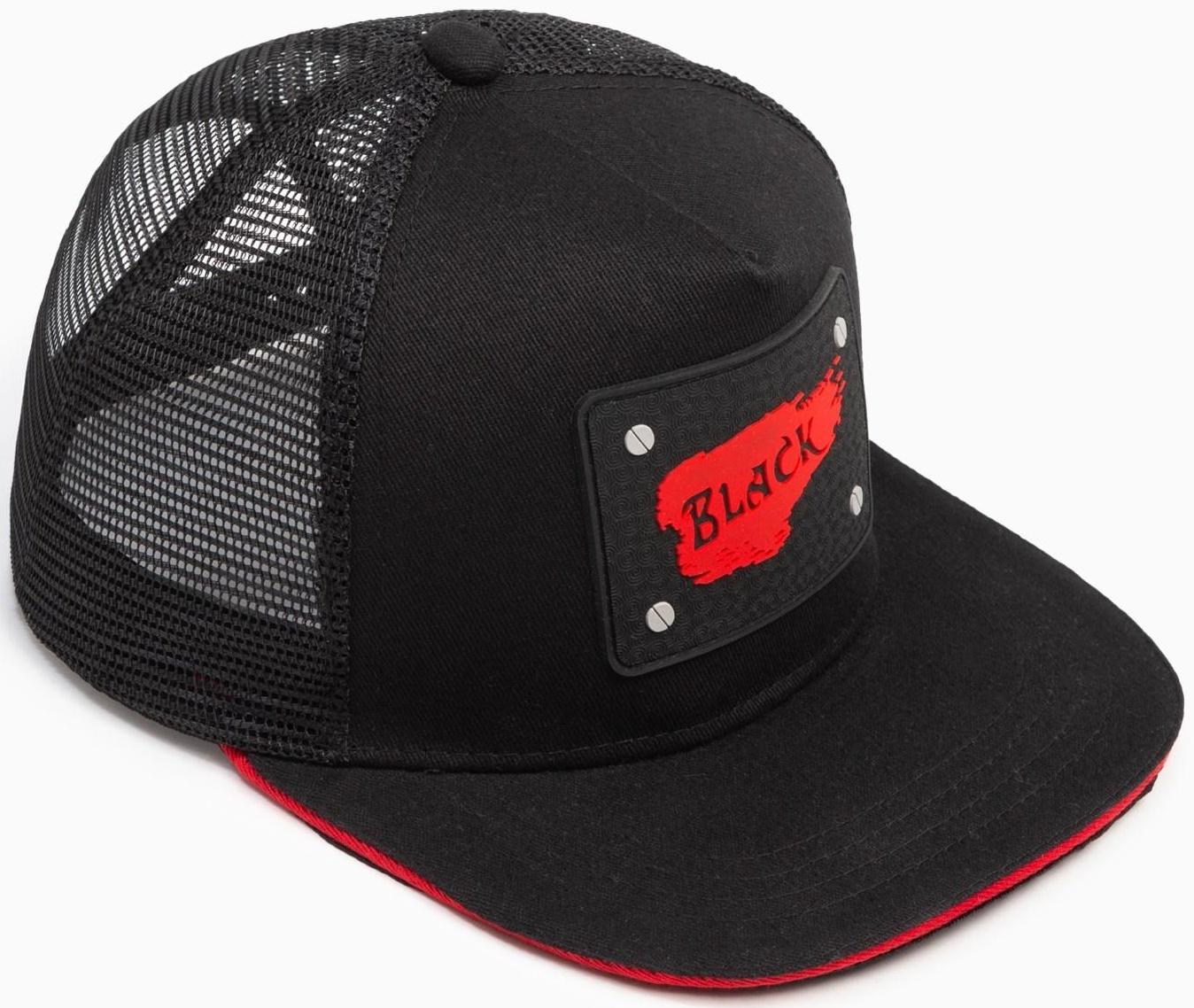 Бейсболка MINAKU с нашивкой цвет черный , размер 56-58