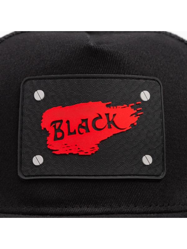 Бейсболка MINAKU с нашивкой цвет черный , размер 56-58