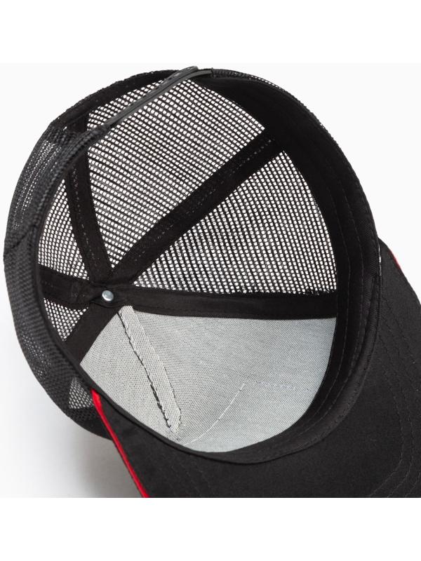 Бейсболка MINAKU с нашивкой цвет черный , размер 56-58