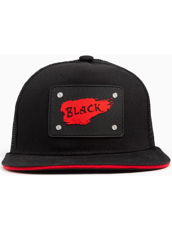 Бейсболка MINAKU с нашивкой цвет черный , размер 56-58