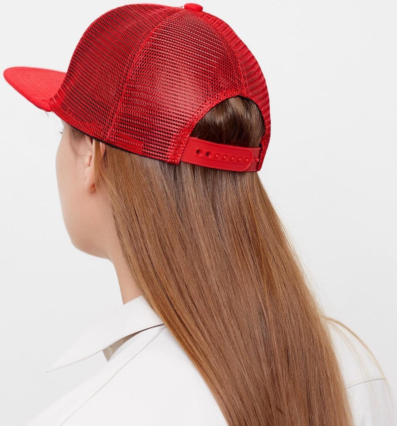 Бейсболка MINAKU с нашивкой цвет красный , размер 56-58