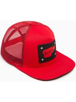 Бейсболка MINAKU с нашивкой цвет красный , размер 56-58