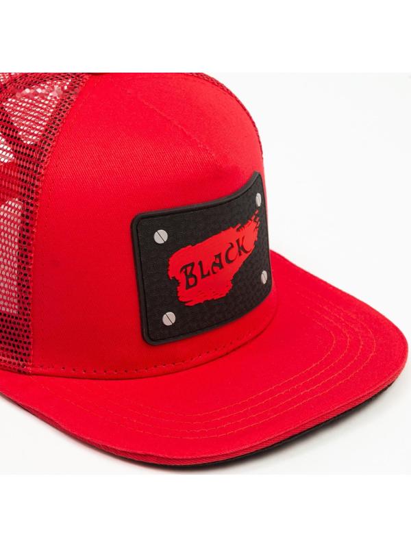Бейсболка MINAKU с нашивкой цвет красный , размер 56-58