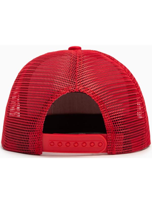 Бейсболка MINAKU с нашивкой цвет красный , размер 56-58